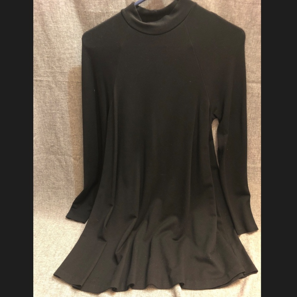 🖤MOCKNECK LONG-SLEEVE🖤FLARED MINI MINI🖤